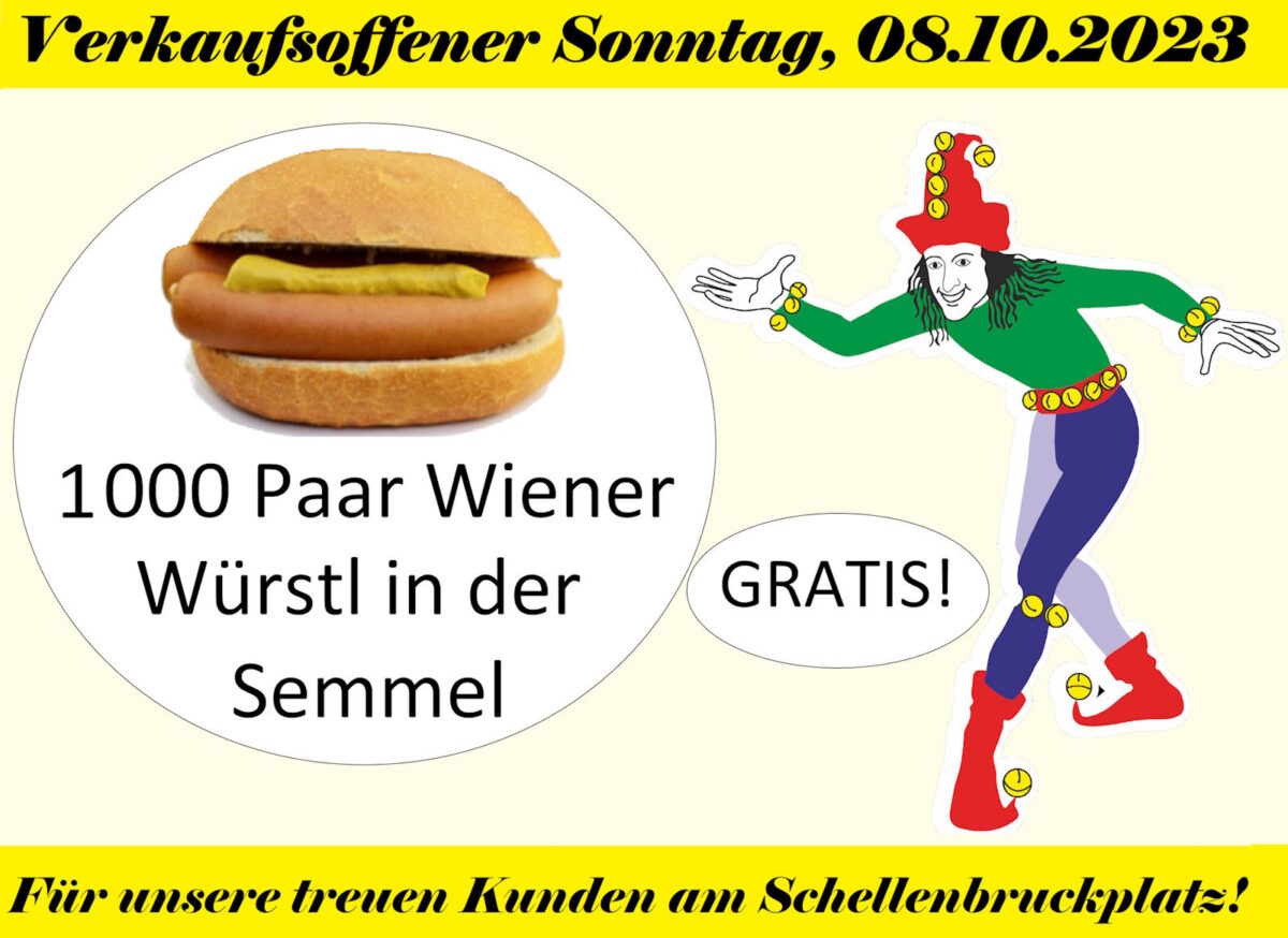 Schellenbruckplatz - Verkaufsoffener Sonntag am 08.10.2023